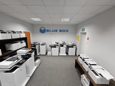 Blue Box Poleasingowe drukarki Tonery Dzierżawa Serwis laserowych drukarek HP